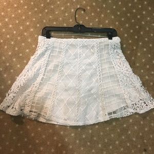 White eyelet skirt